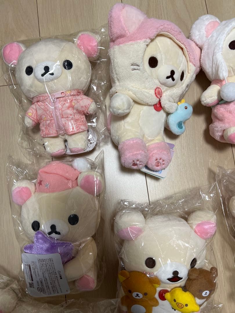コリラックマ　タグ付きぬいぐるみ　10点セット