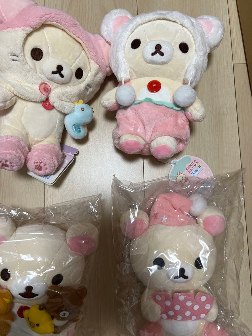 コリラックマ　タグ付きぬいぐるみ　10点セット