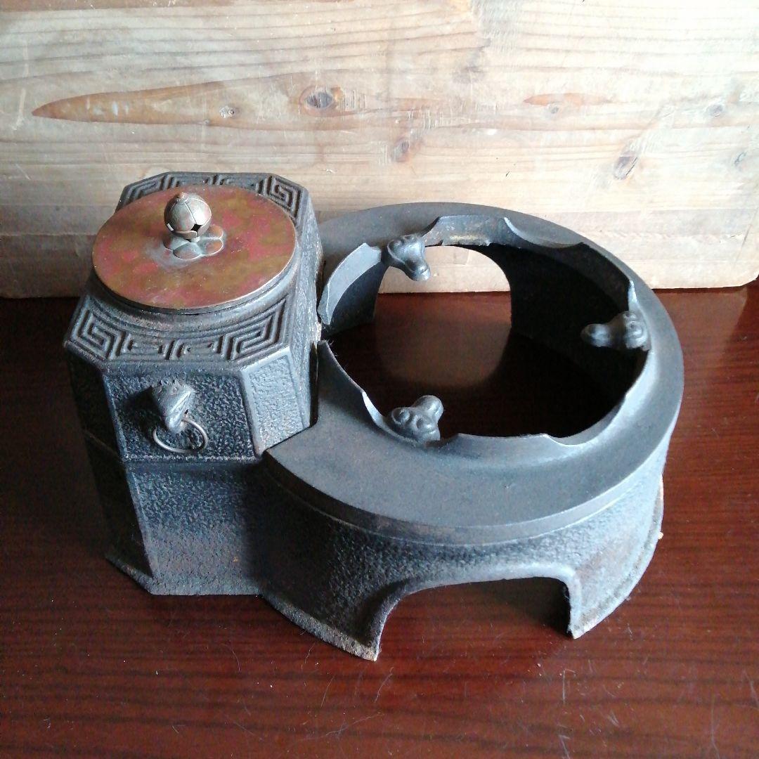 蓋付長火鉢鉄壺　29cm