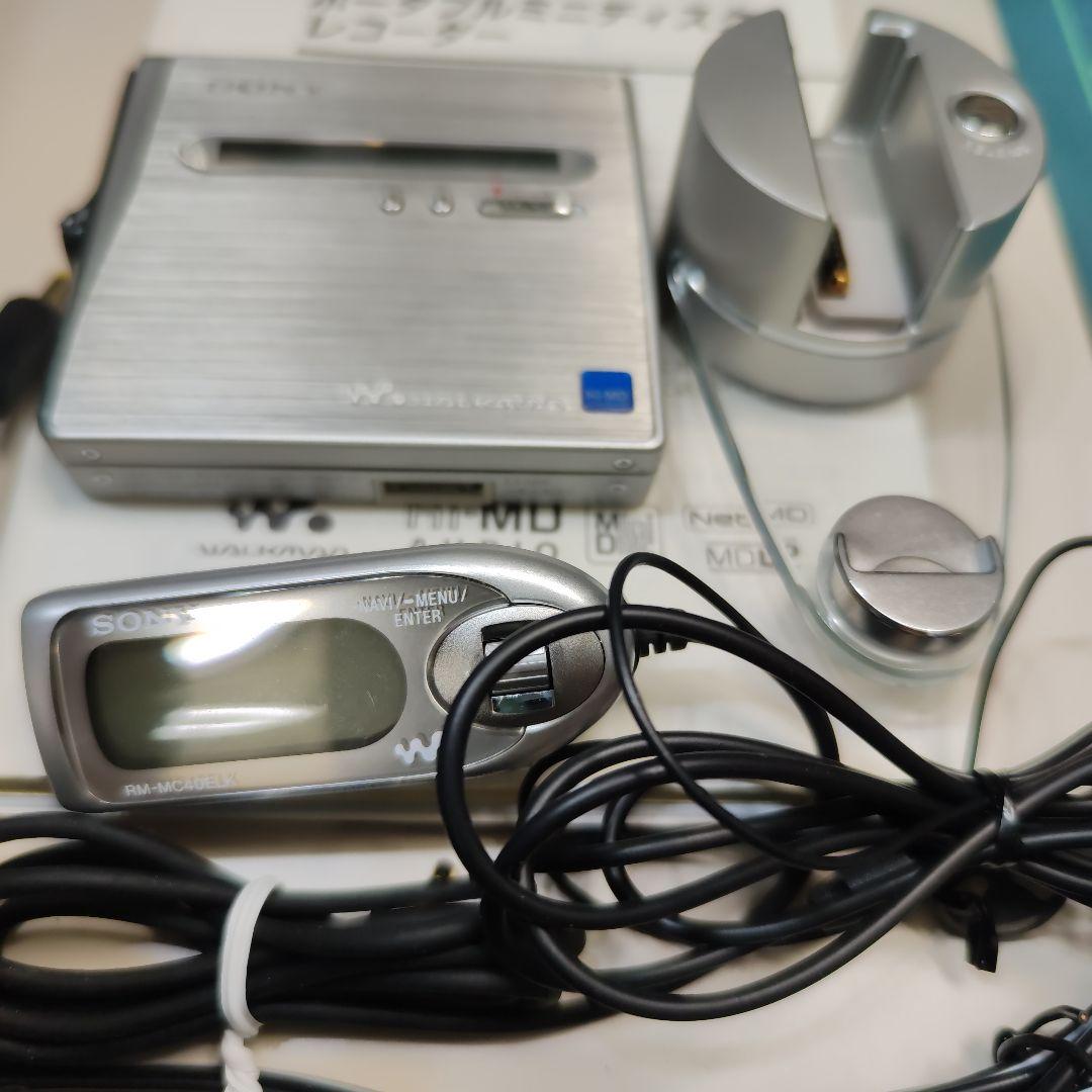 SONY Hi-MD 録再 MZ-NH1 Batt.2個、1GB Disk１個