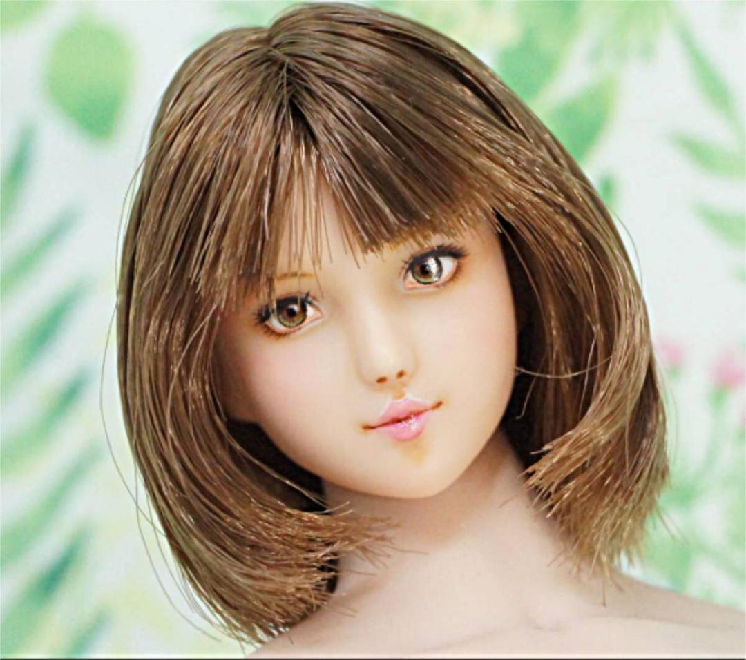 handmade♡1/6カスタムドールヘッド☆美紀☆オビツ01