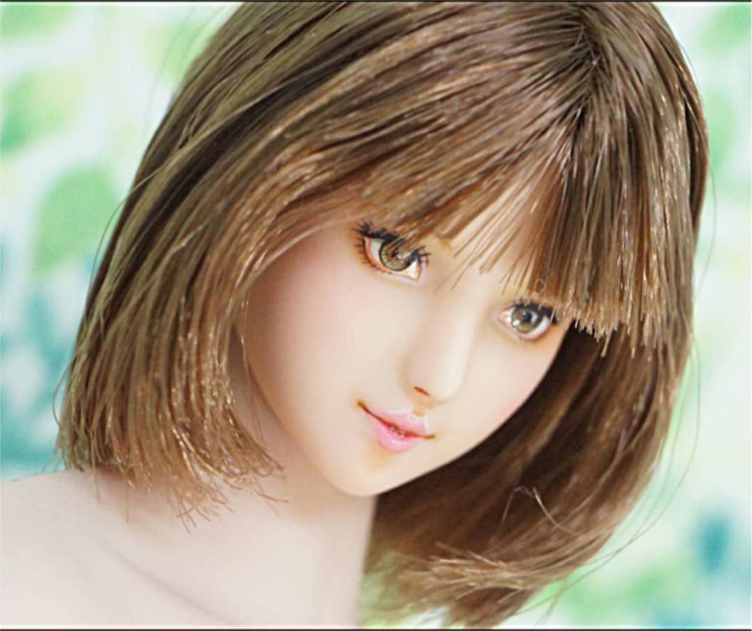 handmade♡1/6カスタムドールヘッド☆美紀☆オビツ01