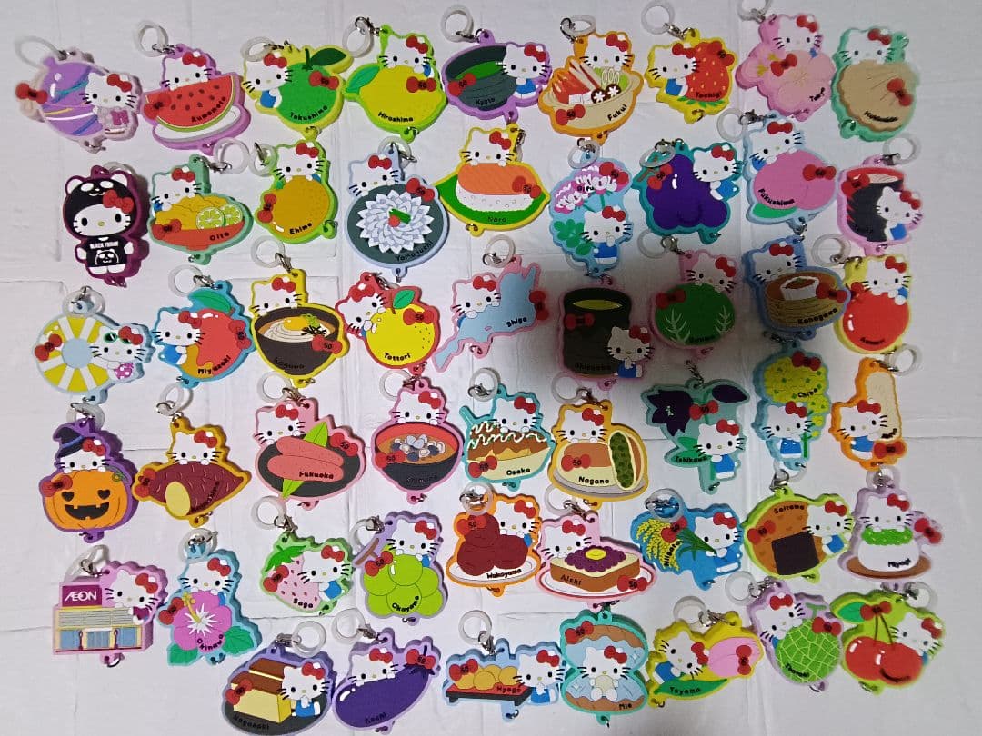 ハローキティ ラバーストラップ 47都道府県コンプリート