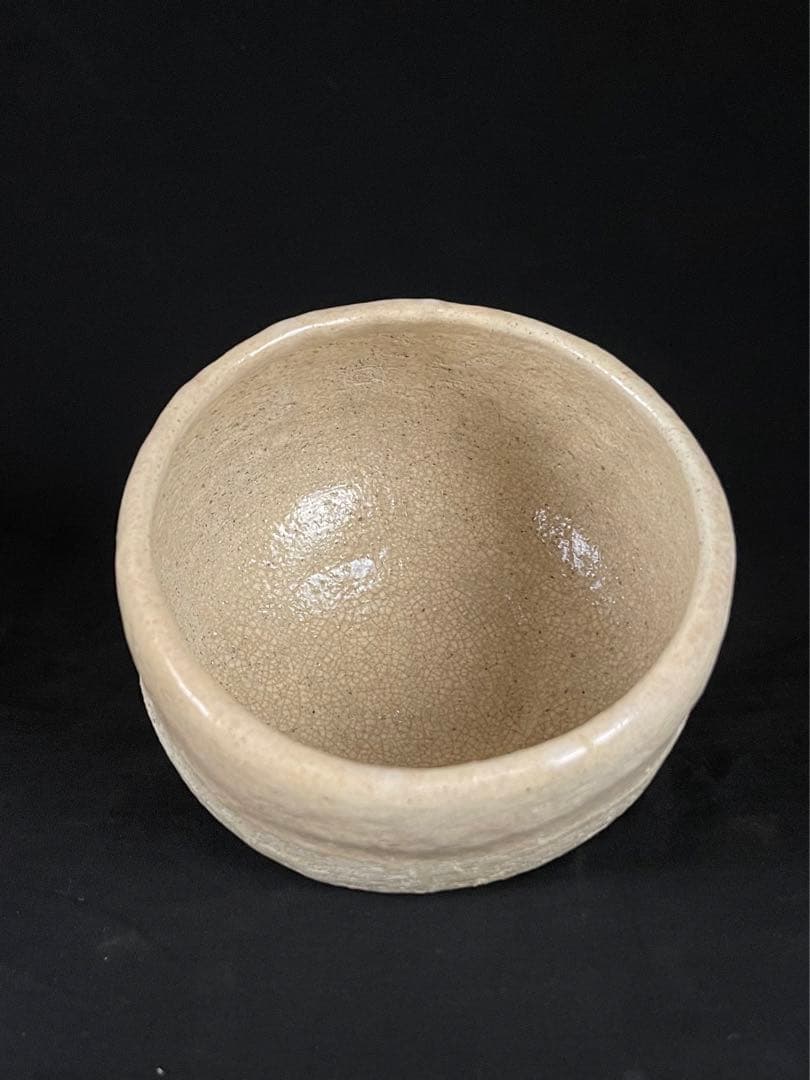 【大樋長左衛門】造 白茶碗 抹茶茶碗 茶道具 共箱