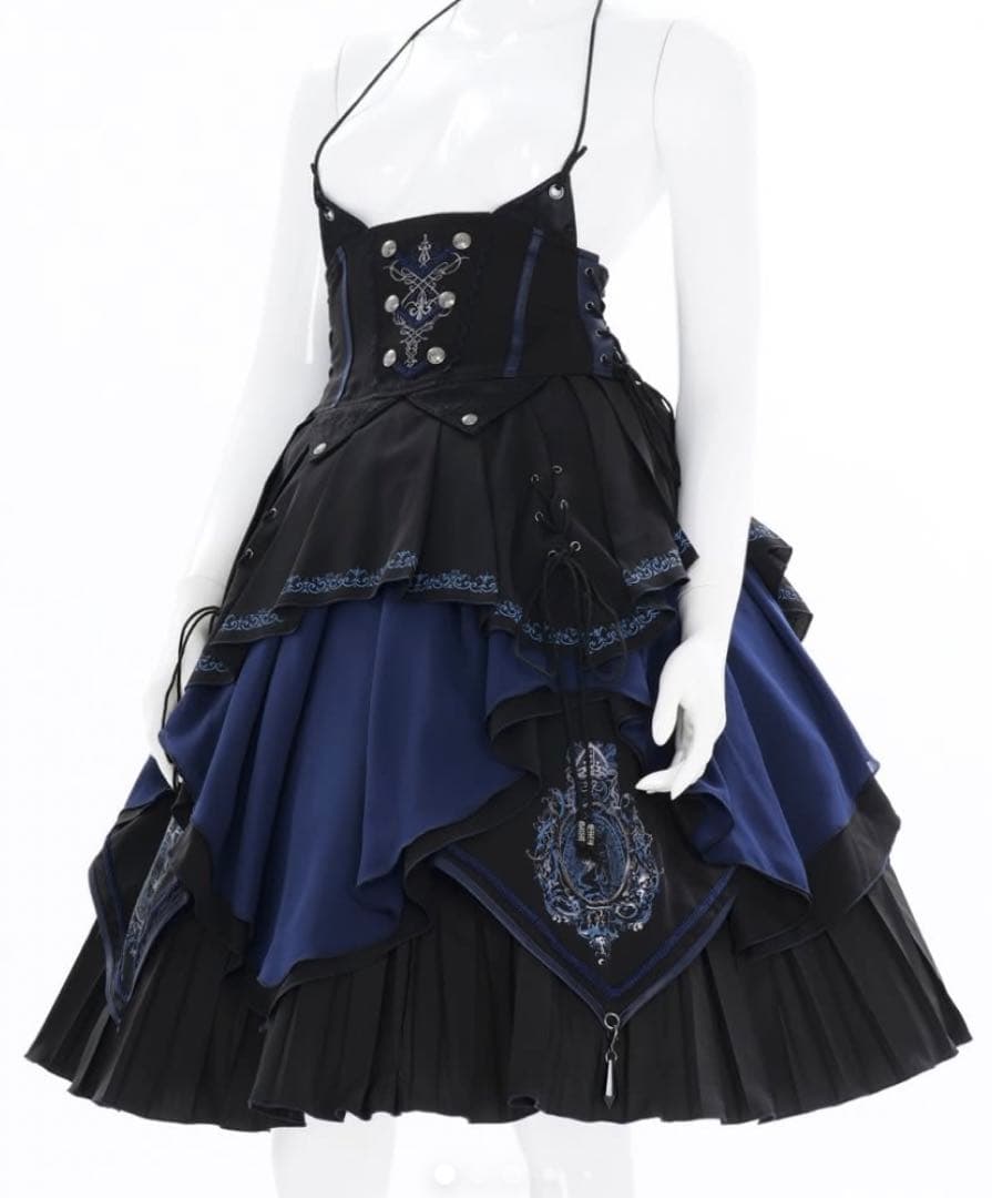 ozzon オッズオン capricious kitty スカート 黒 青