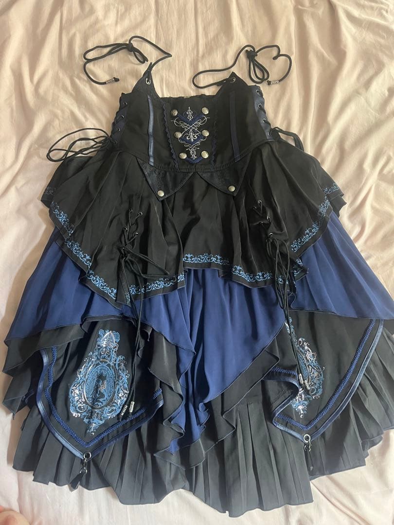 ozzon オッズオン capricious kitty スカート 黒 青