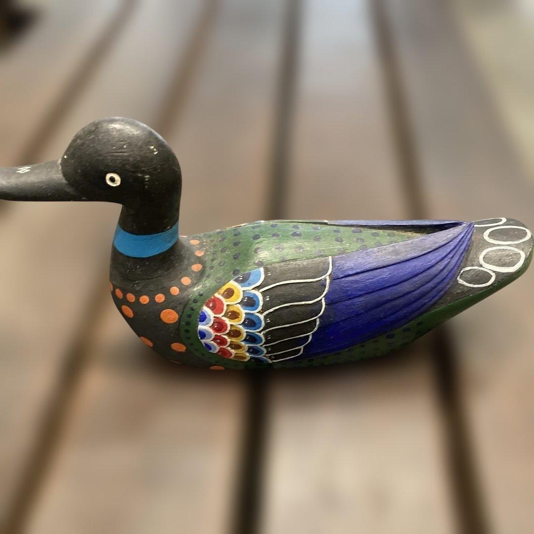 1930年代カラフルな木製デコイ イギリス製