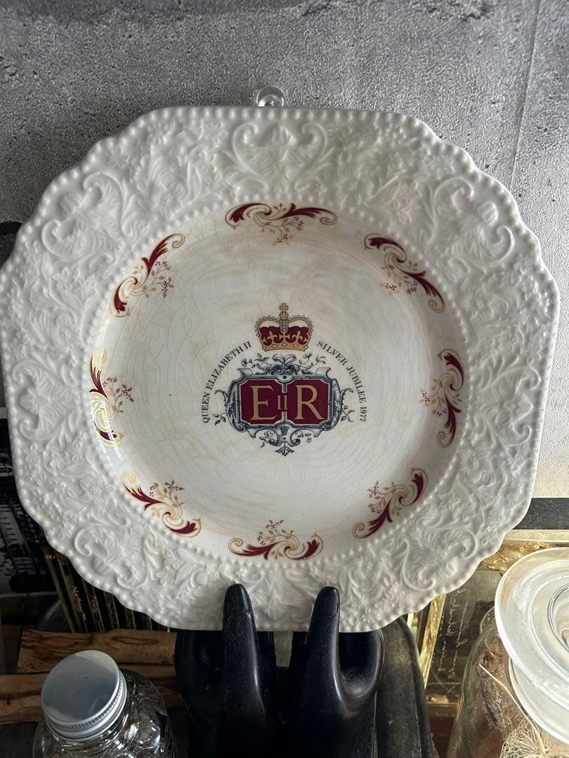 英国王室 エリザベス女王 コロネーション デコラティブ プレート　アンティーク