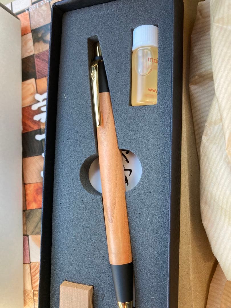 い*ん様 野原工芸　梅のシャープぺンシルゴールド