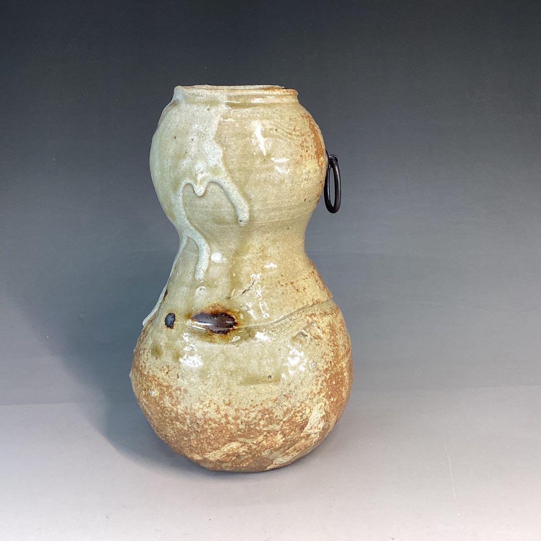 加藤芳右衛門　掛花入　美濃　伊賀　立礼席に　野点傘に　瓢　瓢箪から駒