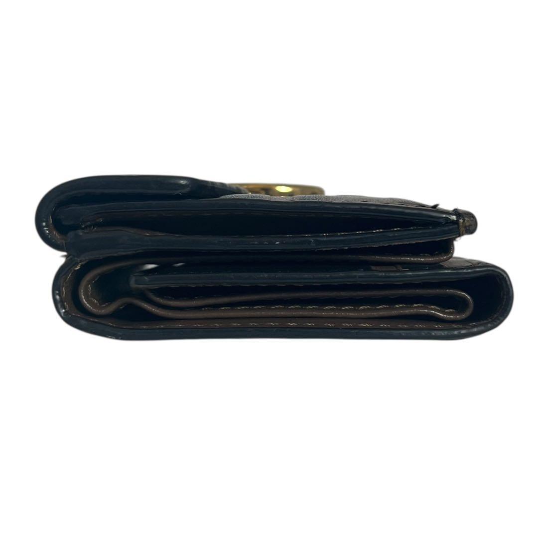 希少✨フェンディ 三つ折り財布 FFロゴ エンボス エフイズ ブラウン 茶色