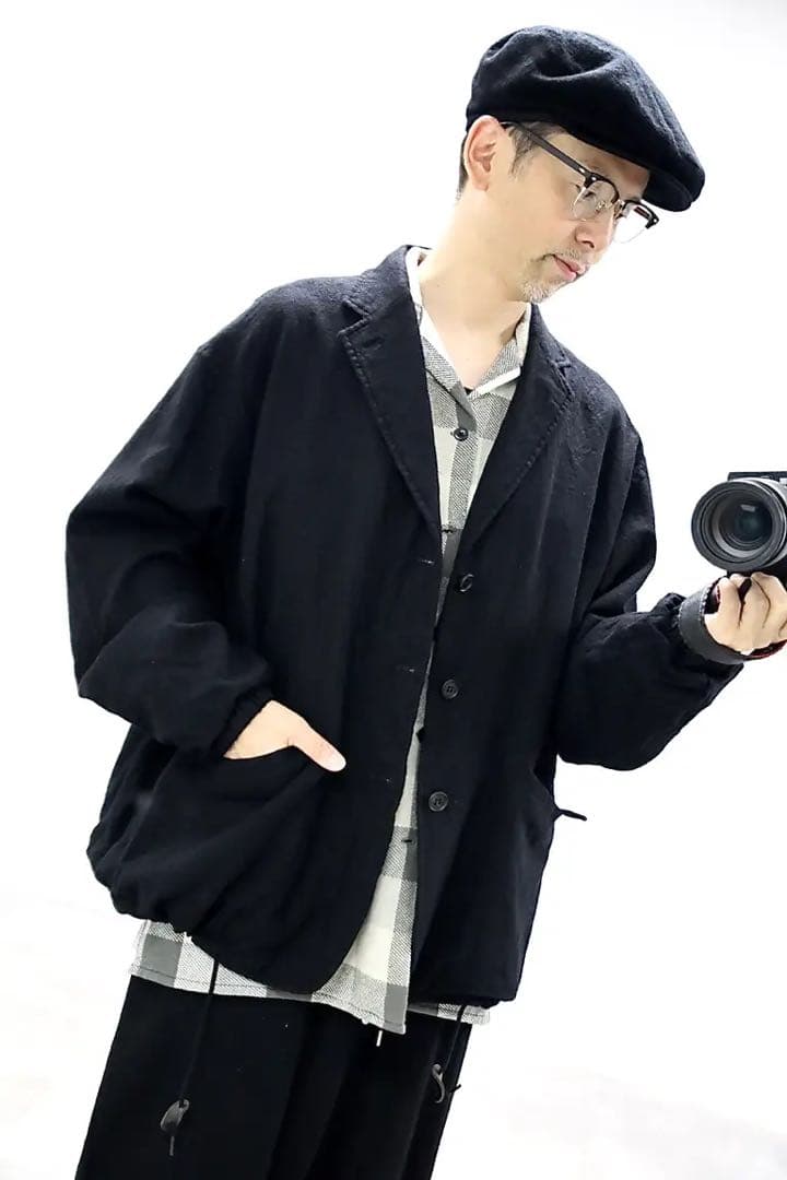 25aw コムデギャルソンオム　ウール縮絨　ジャケット　XS