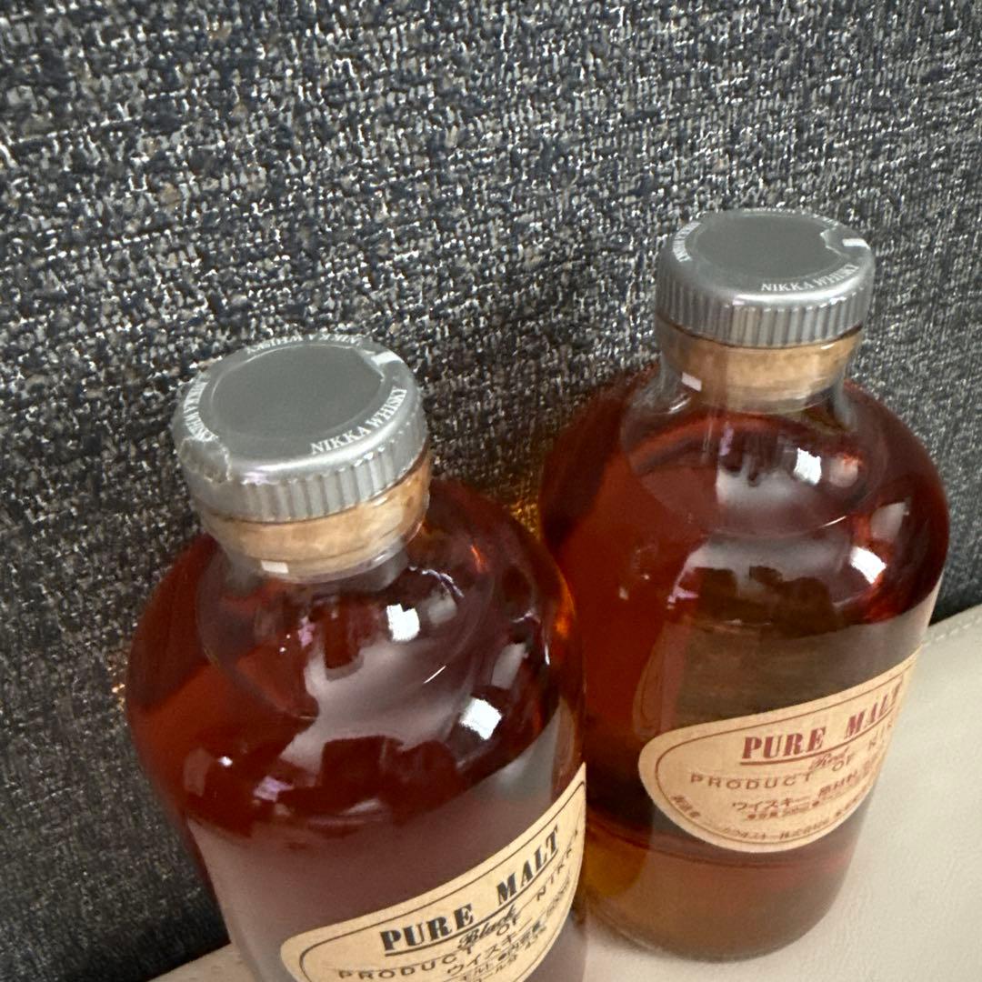NIKKA PURE MALT レッド&ブラック　ミニボトル余市付
