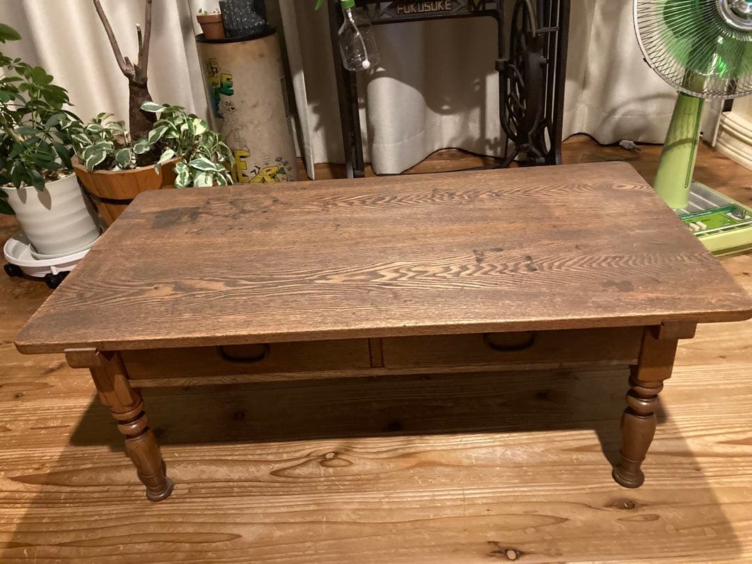 昭和レトロ　木製文机　ローテーブル　12