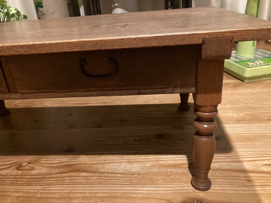 昭和レトロ　木製文机　ローテーブル　12