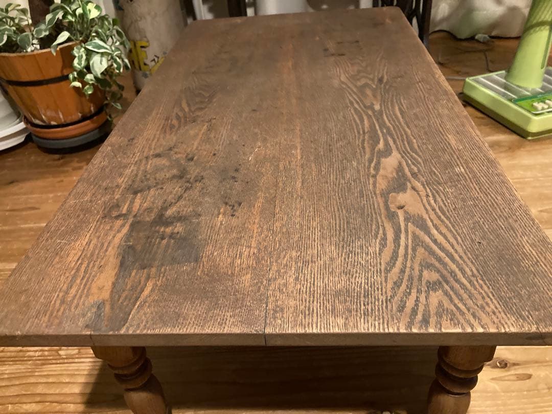 昭和レトロ　木製文机　ローテーブル　12