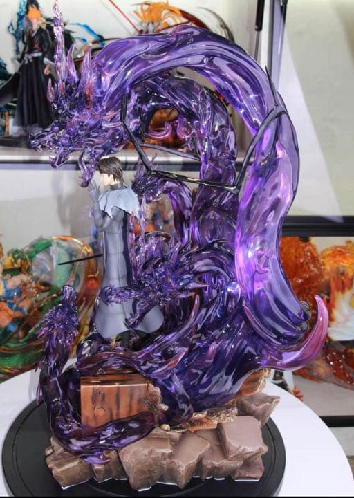 BLEACH 黒衣少年図 藍染惣右介 ガレージキット ガレキ スタチュー①⑧