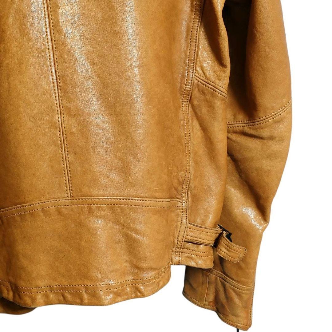 ユナイテッドアローズ BY レザー ジャケット L ライトブラウン