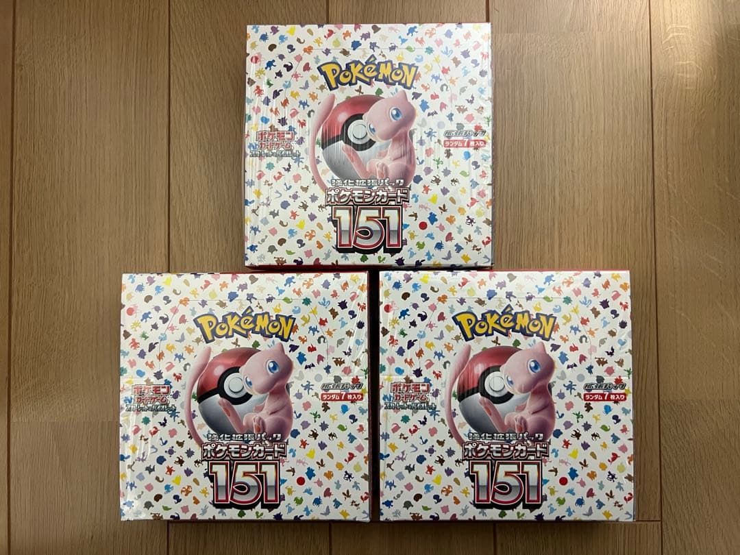 限定値下げ【訳あり】ポケモンカードゲーム151 3BOX シュリンク付