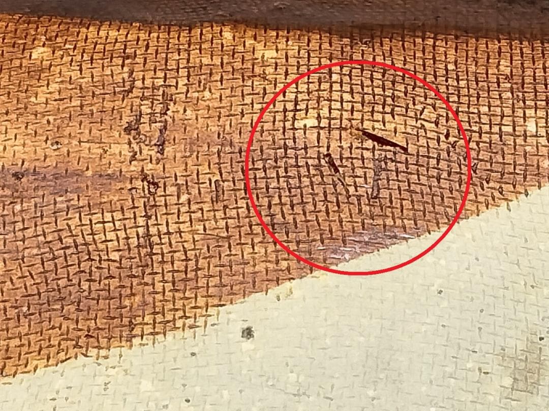 濱田庄司作「ハ(写真 no.5)」銘　柿釉鉄釉流描尺角皿　人間国宝　文化勲章受章