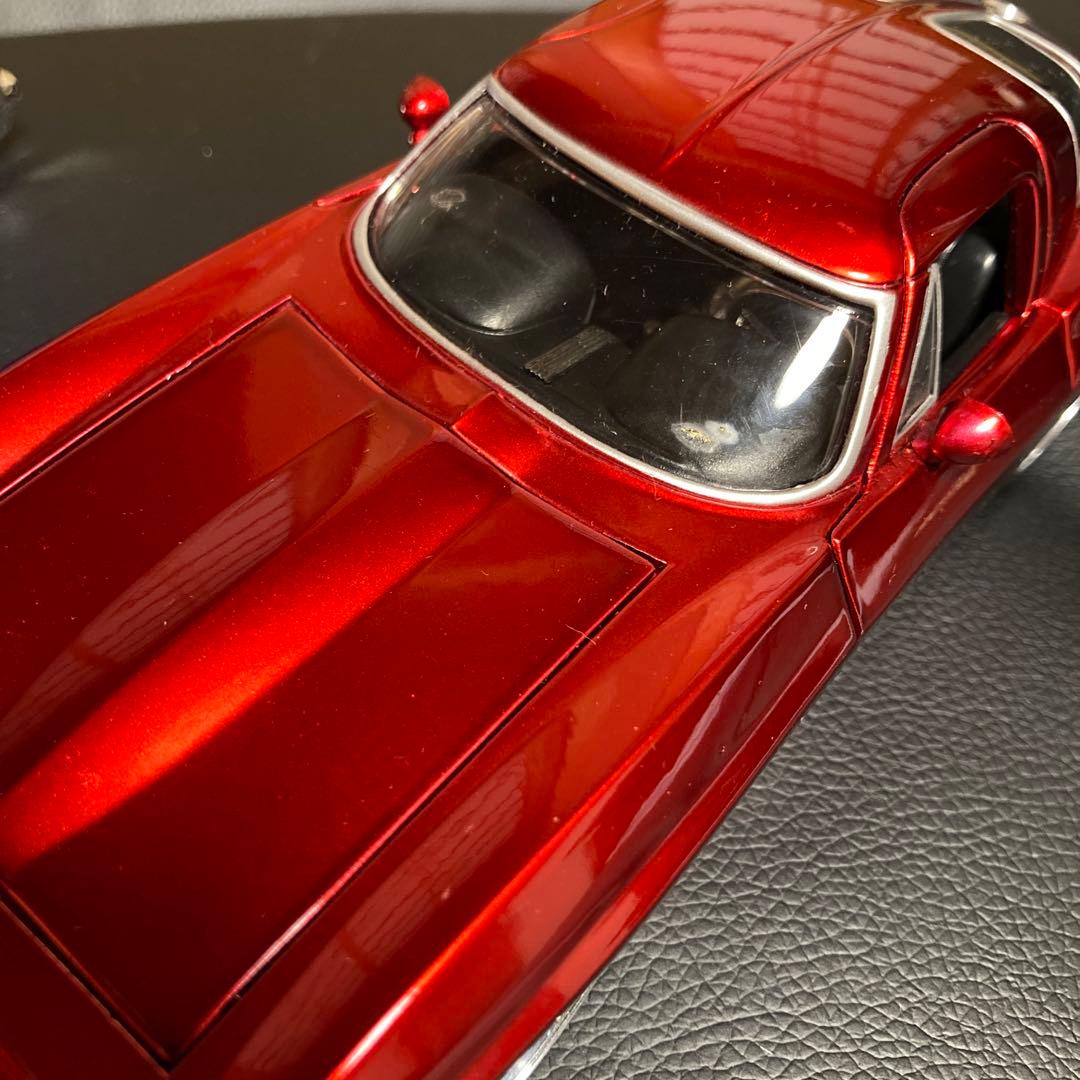 シボレーベルエア　コルベットミニカー 1/24