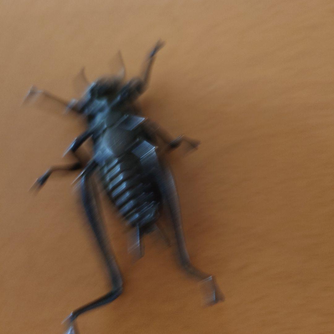 銅製　蟋蟀　こおろぎ　自在安の介　在銘