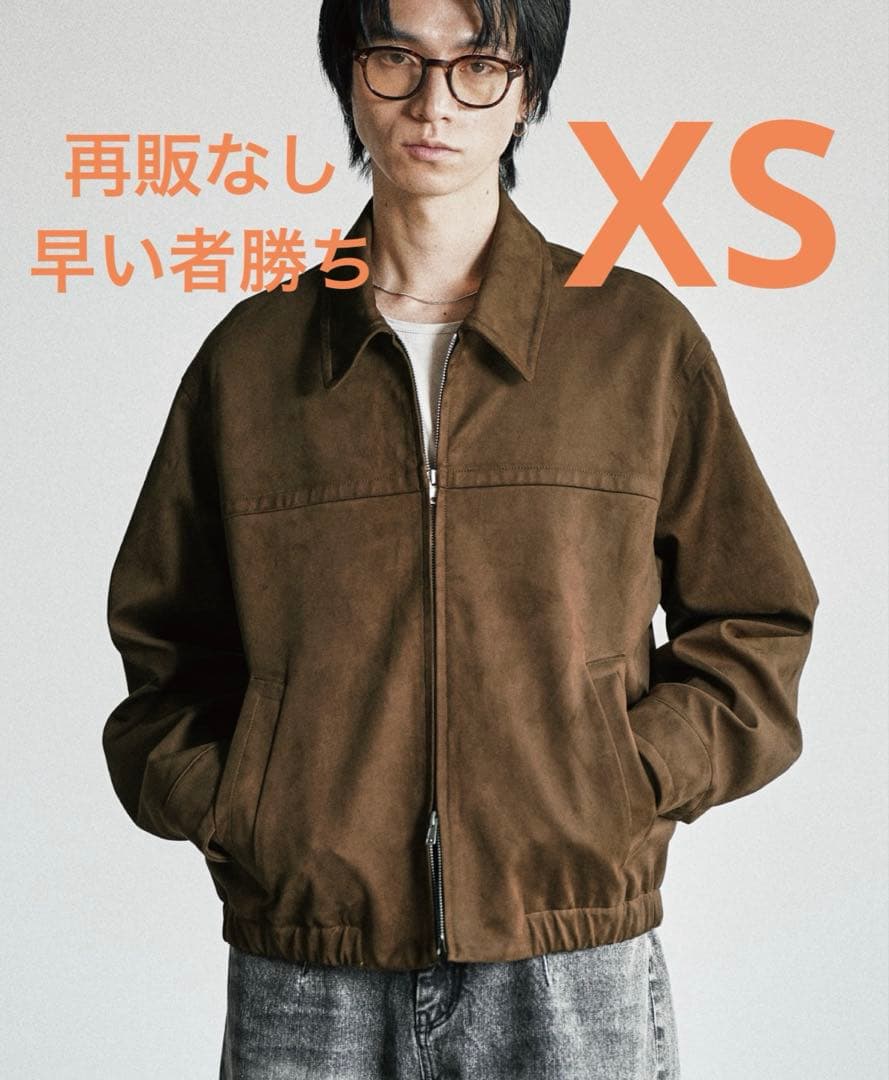 ジャケット・アウター WYM ARTIFICIAL FAUX SUEDE ZIP BLOUSON