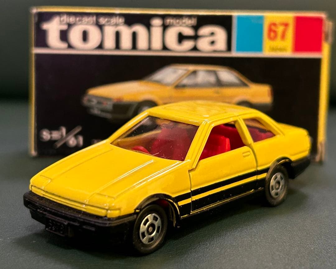 トミカ 黒箱67 トヨタ スプリンタートレノ 黄