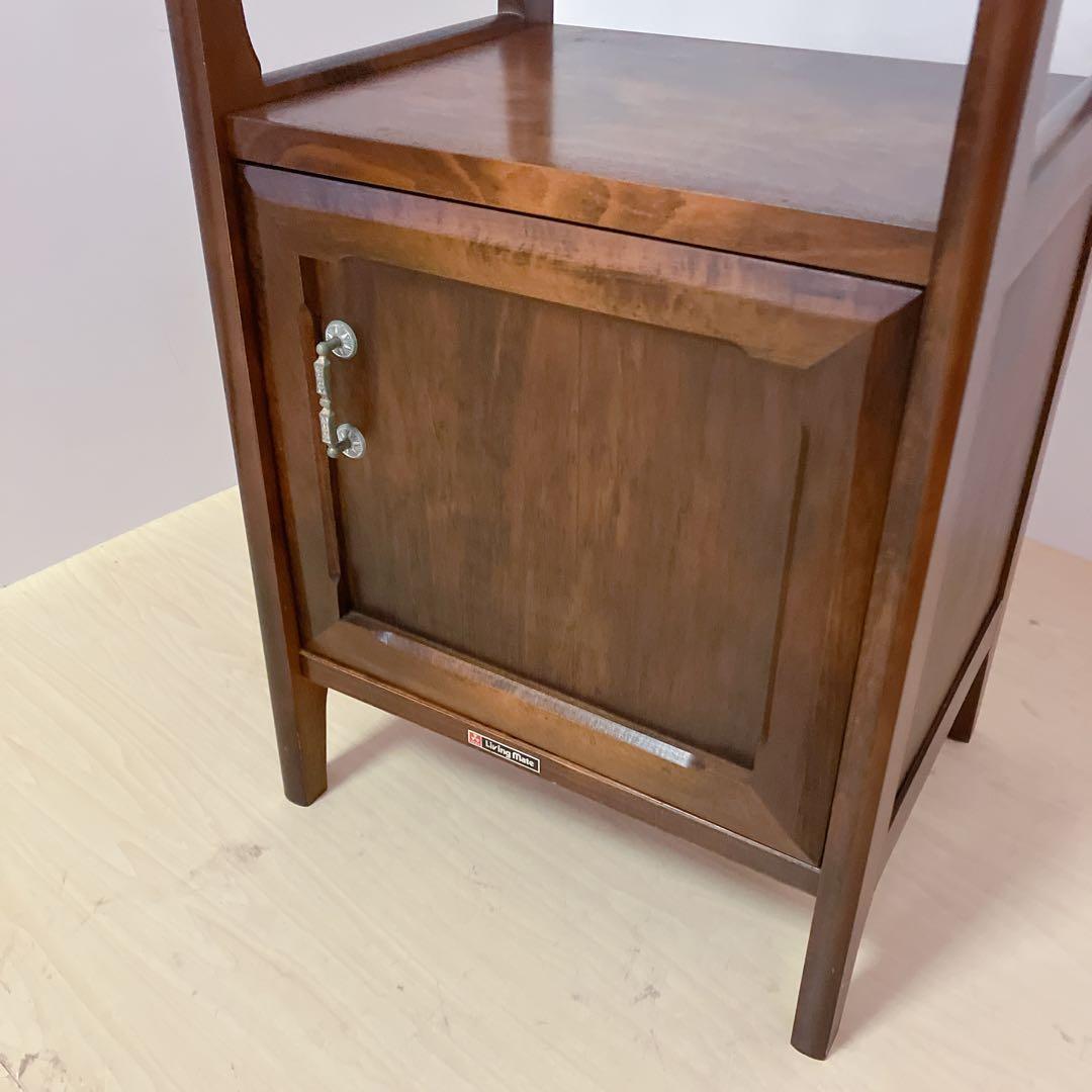 アンティーク　電話台　FAX台 木製　サイドテーブル　コンソールテーブル　飾り棚