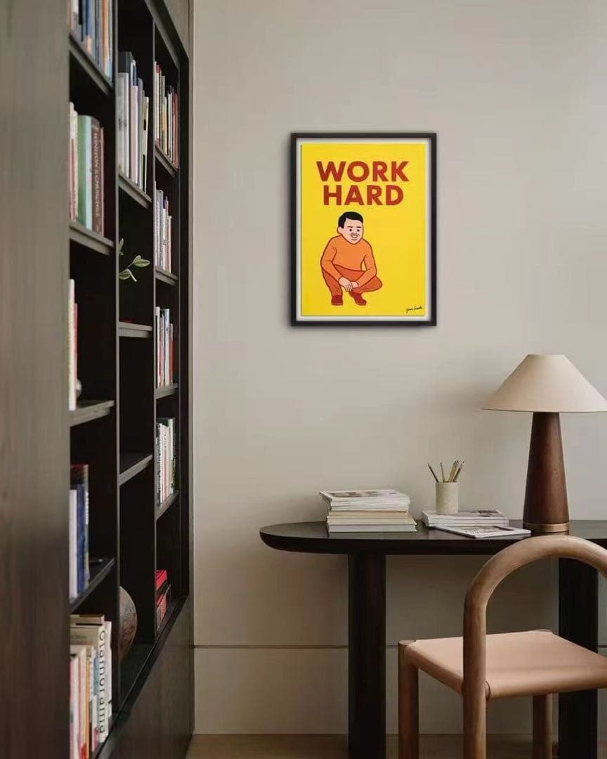 JoanCornella「Work Hard and Then Die」版画