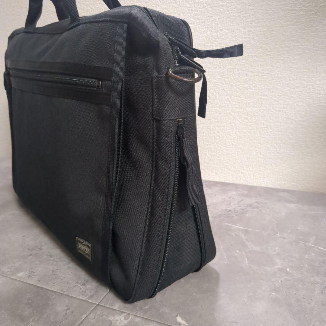 美品☆PORTER ブラック ビジネスバッグ ポーター 2Way B4収納