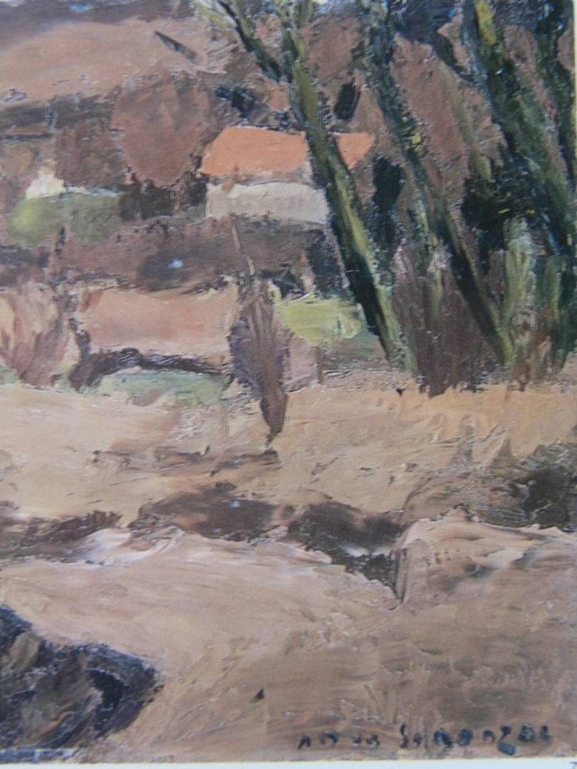 アンドレ・デュノワイエ・ド・スゴンザック、赤い屋根のある風景