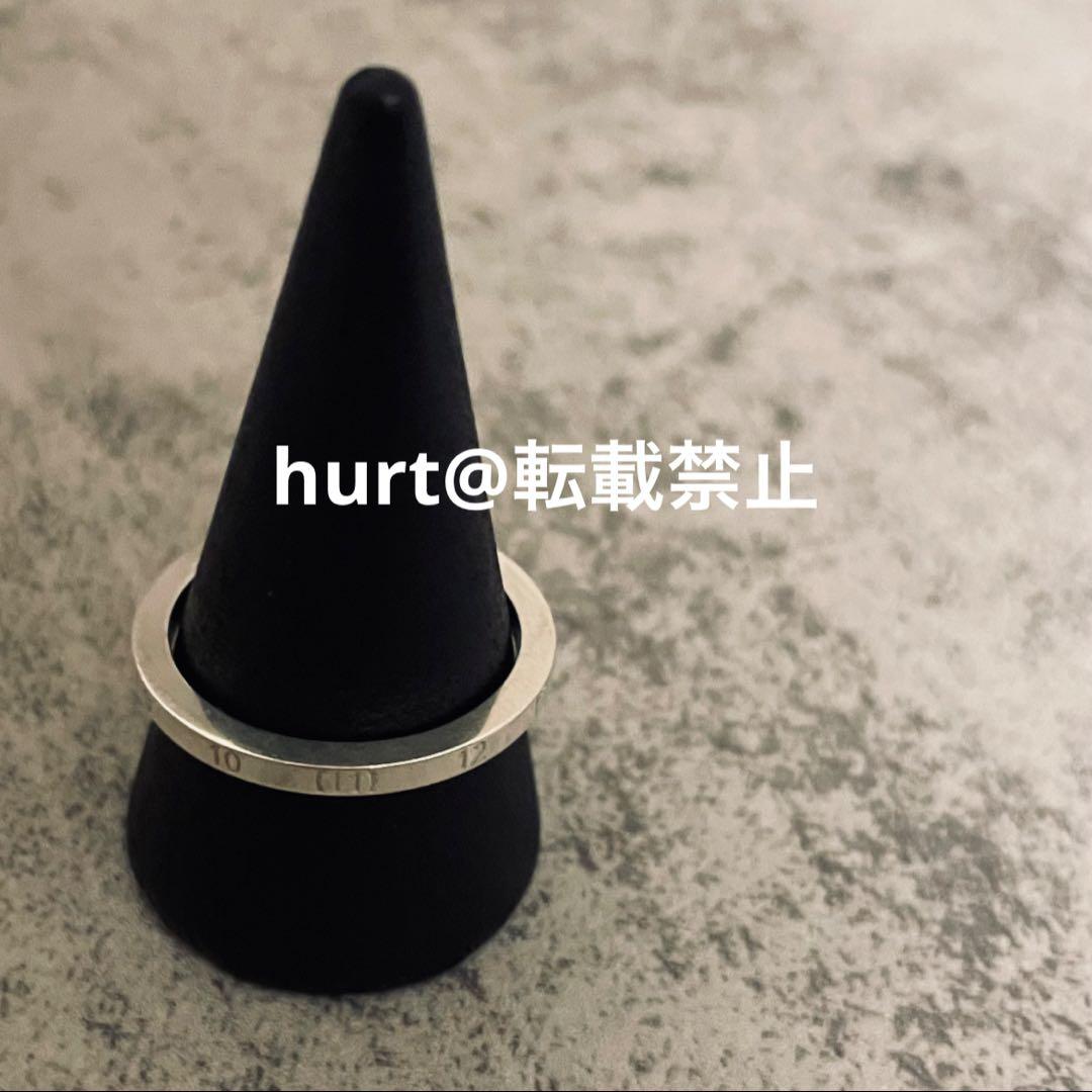 【新品外箱あり】メゾンマルジェラ ナンバリング スリム リング 16号相当