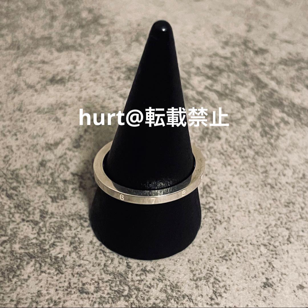【新品外箱あり】メゾンマルジェラ ナンバリング スリム リング 16号相当