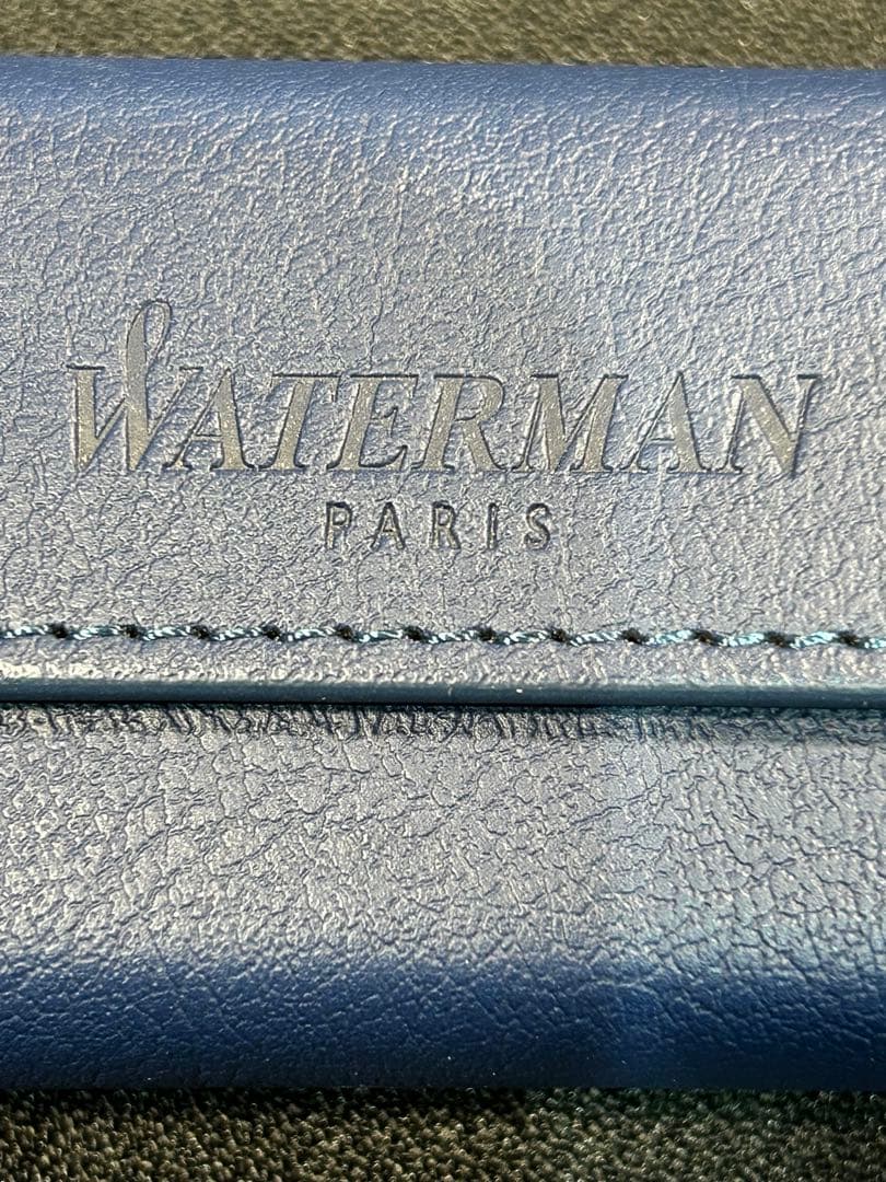WATERMAN 万年筆 ネイビーケース付き