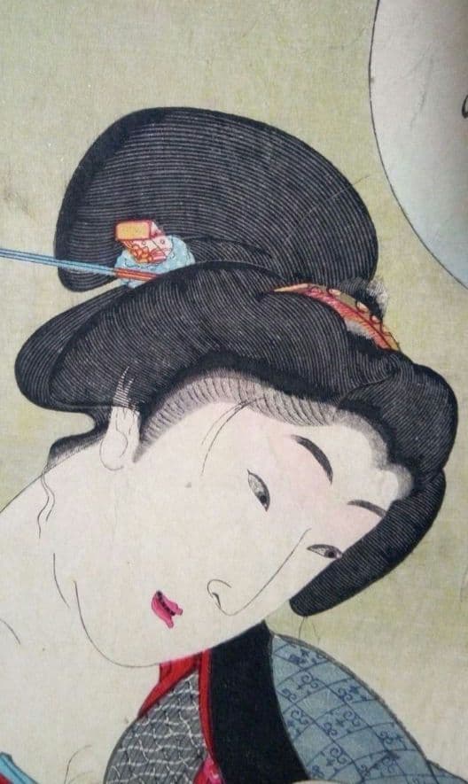 浮世絵、見立昼夜二十四時午前六時、豊原国周画