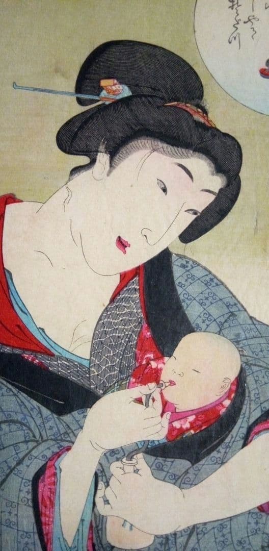 浮世絵、見立昼夜二十四時午前六時、豊原国周画