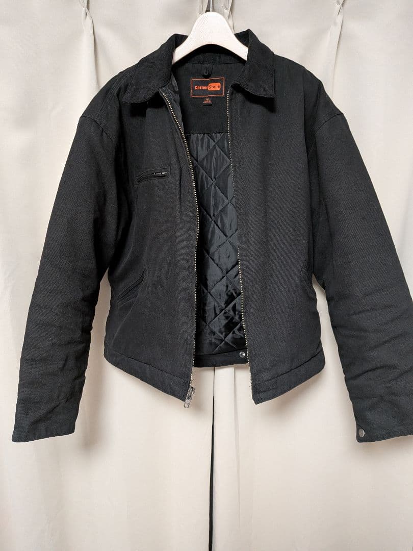 CornerStone 黒 ジャケット ワーク デトロイトジャケット