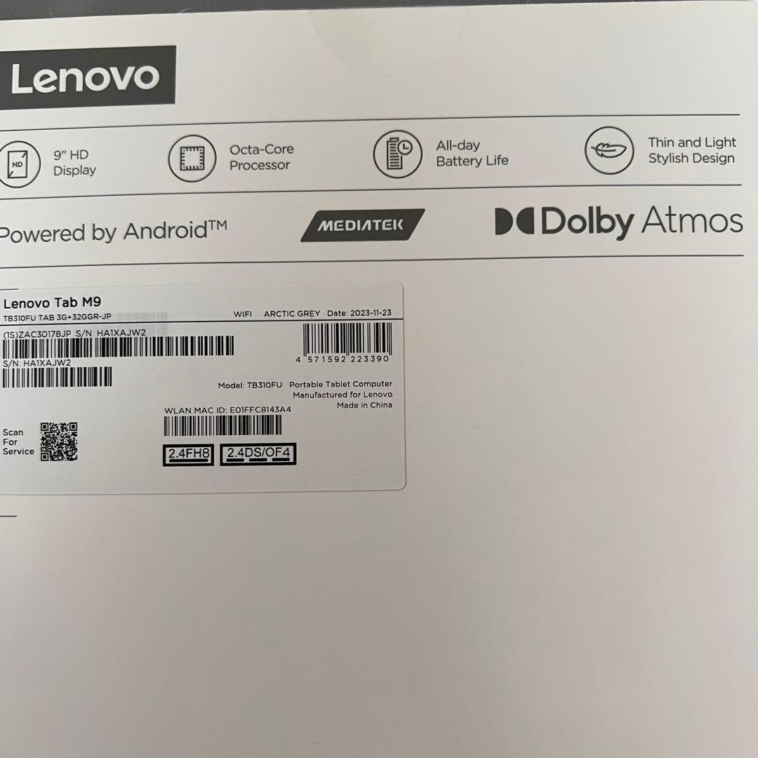 Lenovo Tab M9 本体 Lenovo Felio Caseケース付き