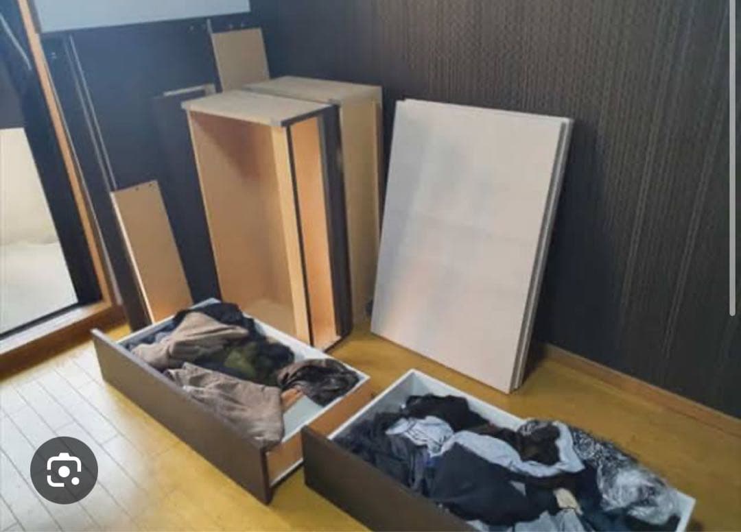 シングルベッドフレーム　引き出し付き 【引取限定】@東京都新宿区早稲田駅