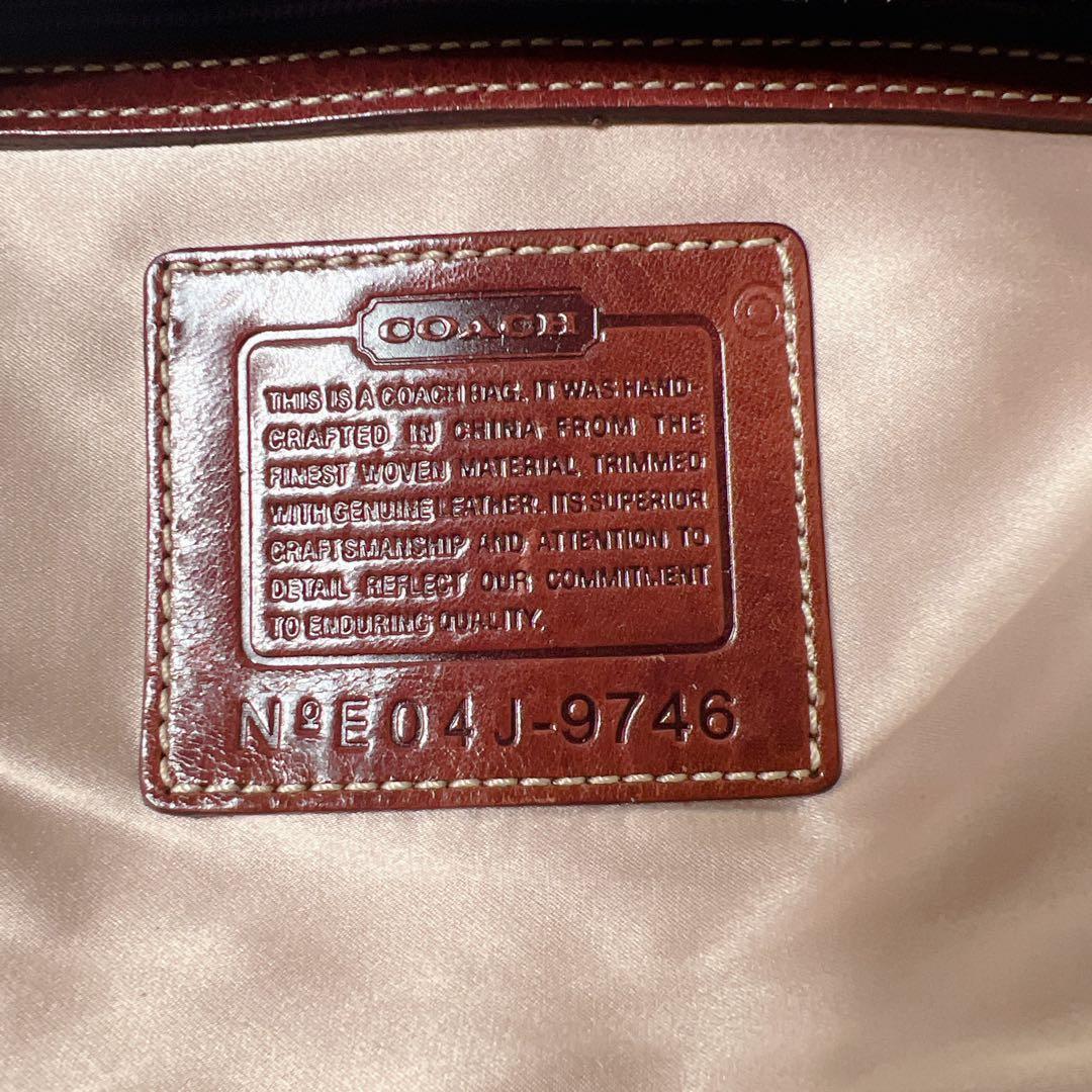 バッグ COACH Purple Herringbone Suede Bag Y2K