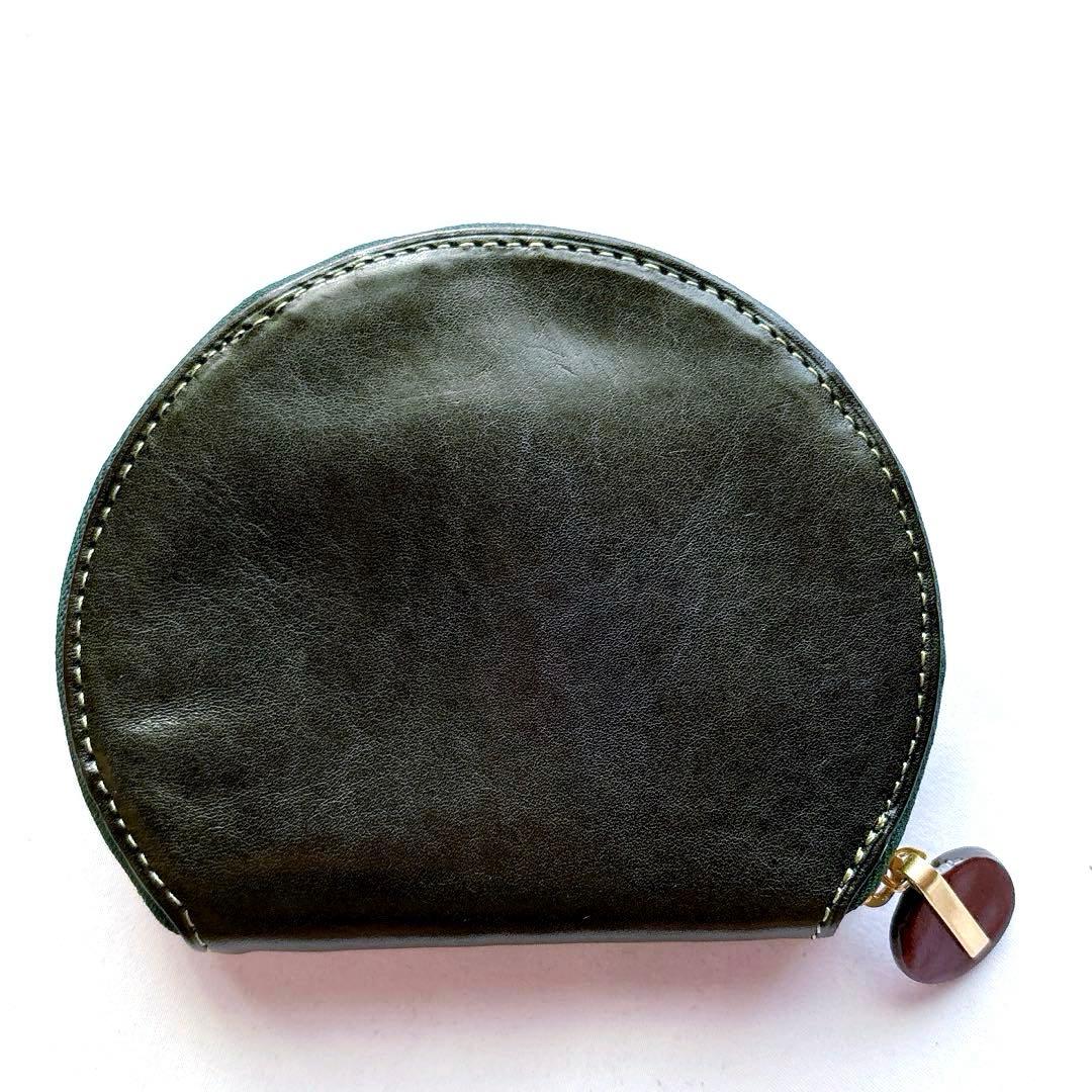 【美品】DAKOTA ダコタ チェルキオ 二つ折り財布 ミニウォレット グリーン