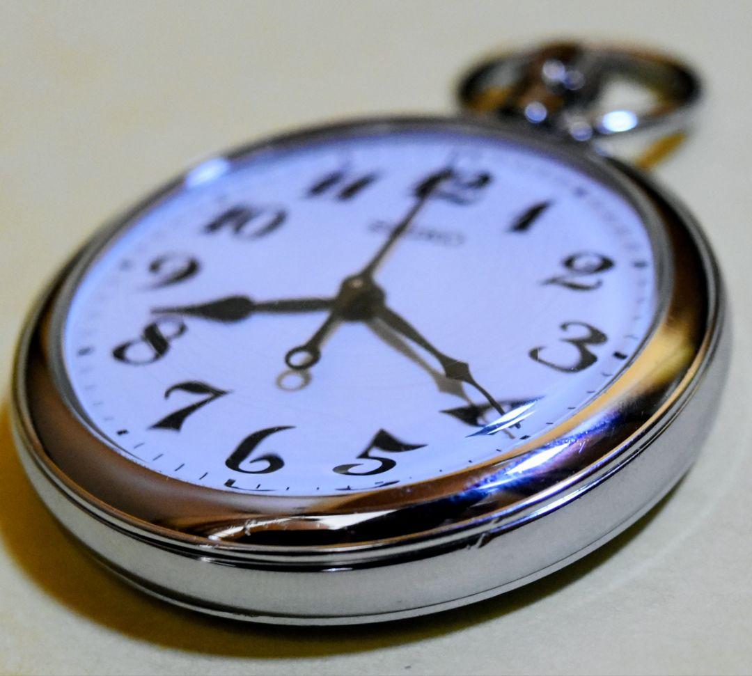 ~電池交換済・動作確認済~JR東日本 三鷹車掌区刻印済　SEIKO 懐中時計