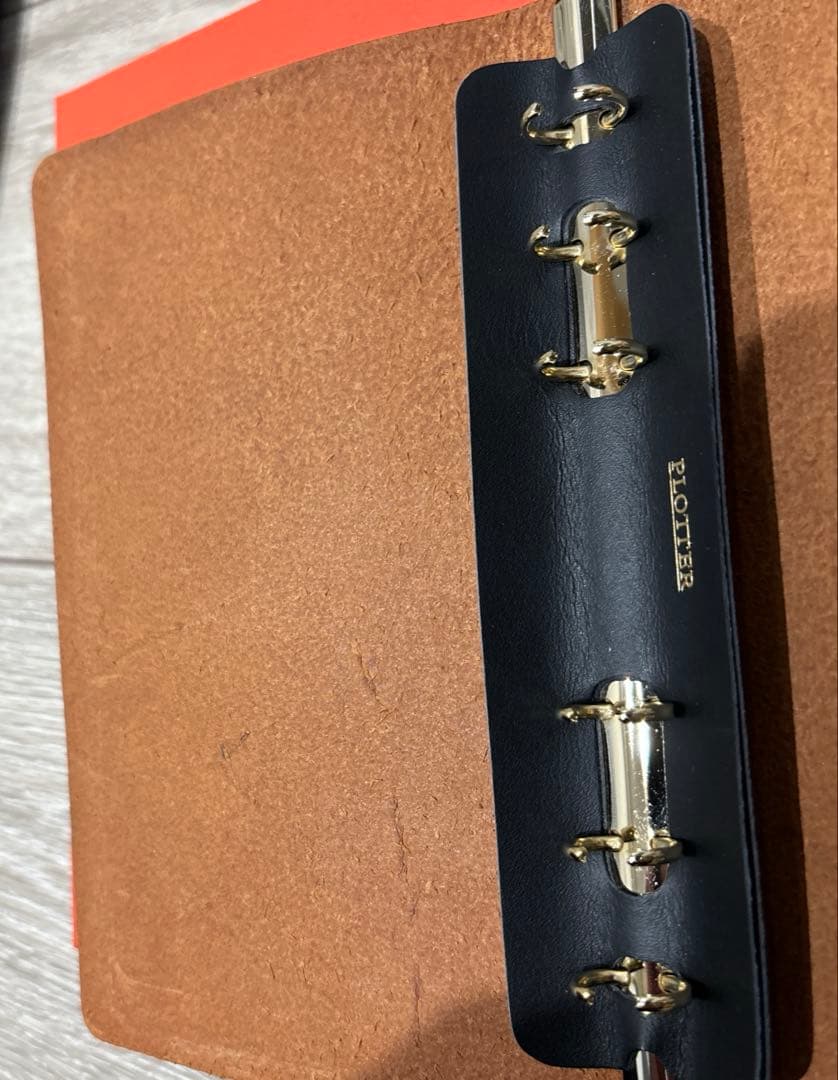 PLOTTER　プエブロ　バイブルサイズ 希少なゴールドリングです。