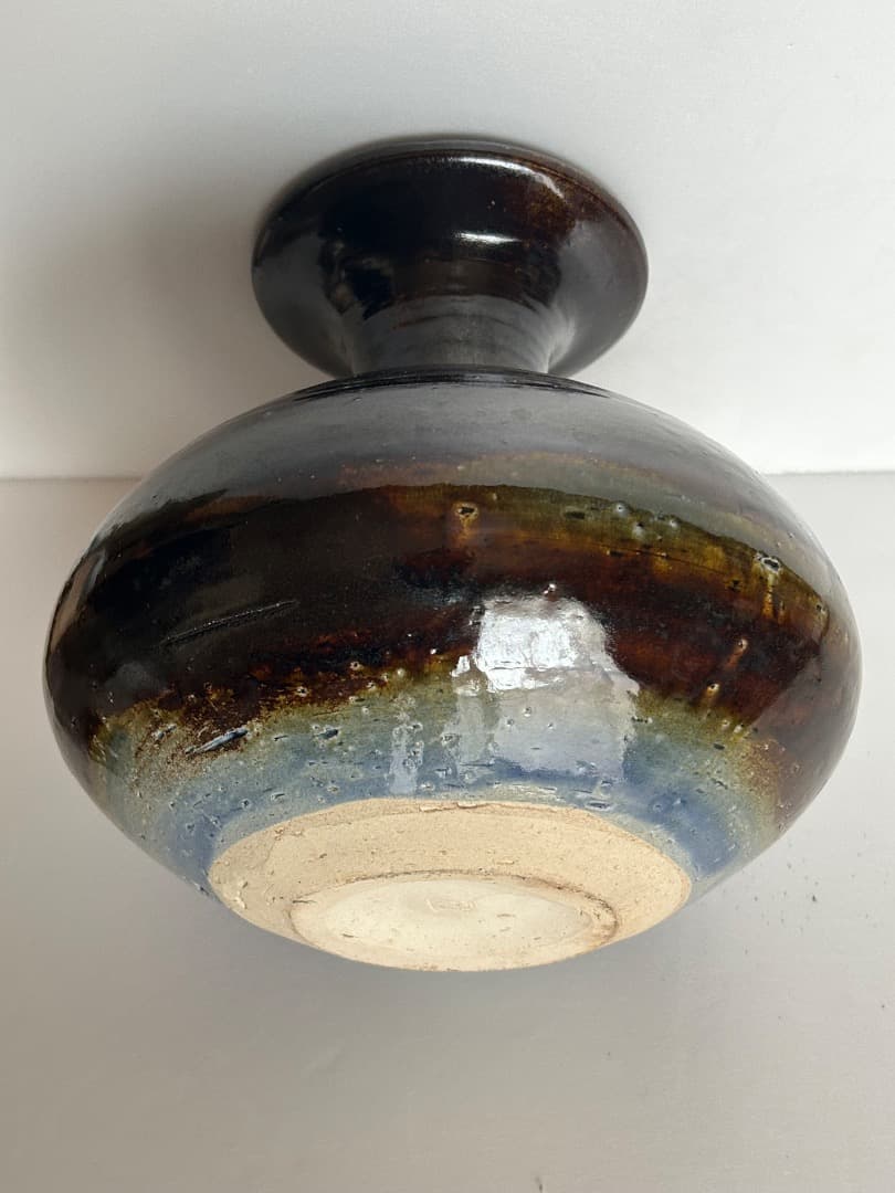 釉彩花瓶　(中島翁介 作)