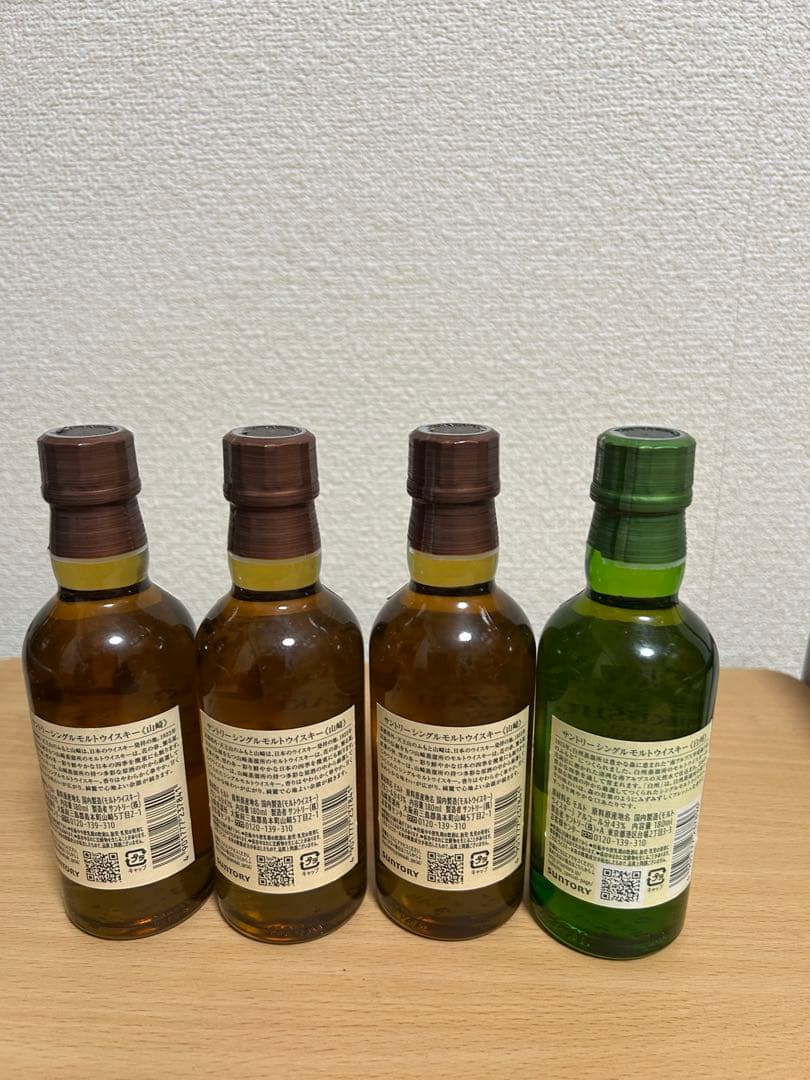 山崎180ml3本白州180ml 1本
