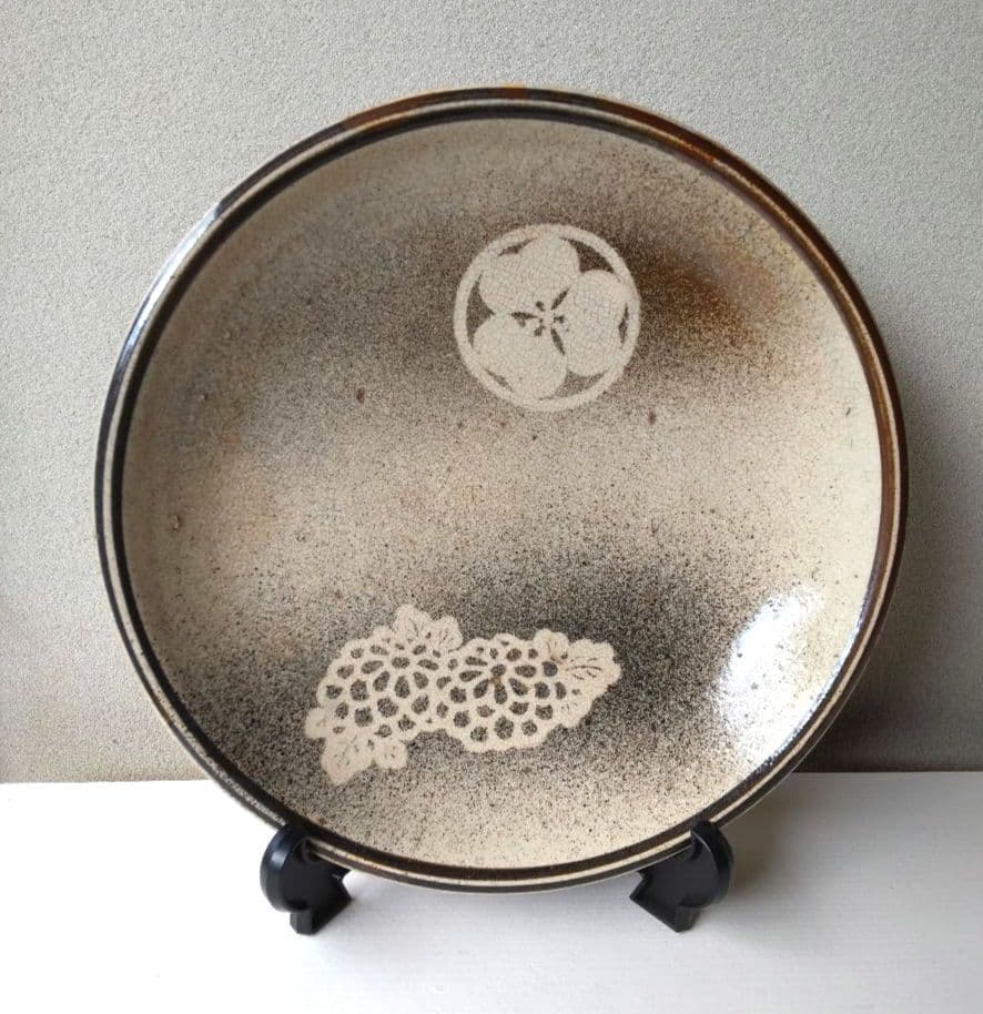 吹墨皿 約２４.５cm