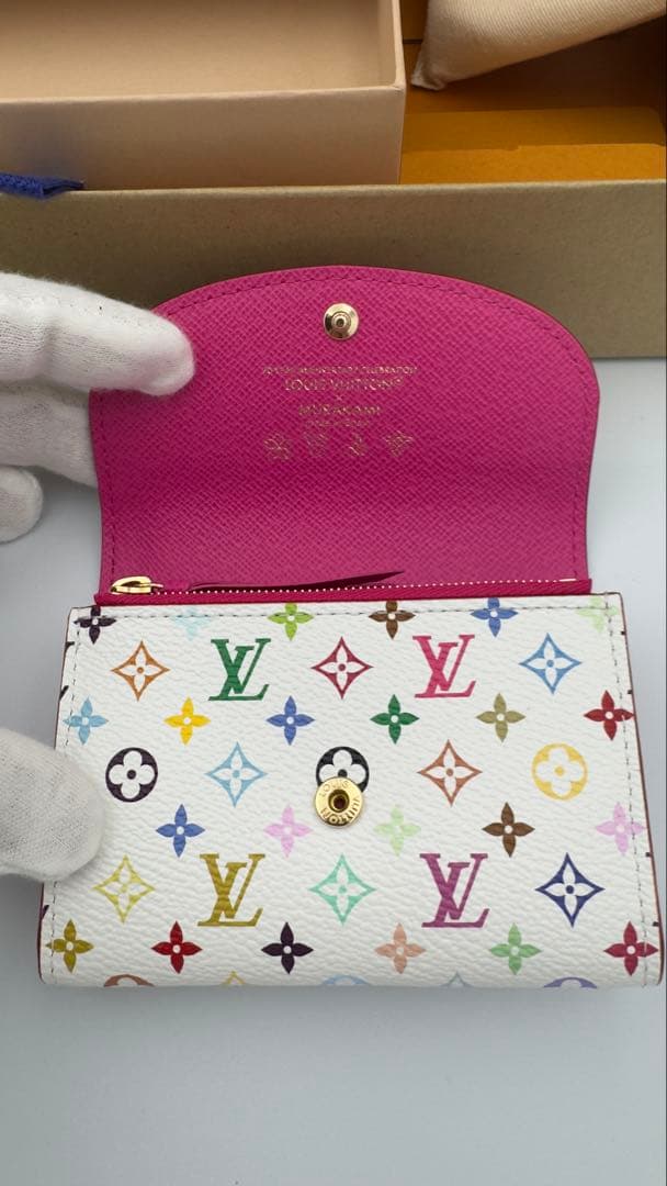 専用あらまさ様村上隆 三つ折り財布 LV×TM ポルトモネ・ロザリ M13399