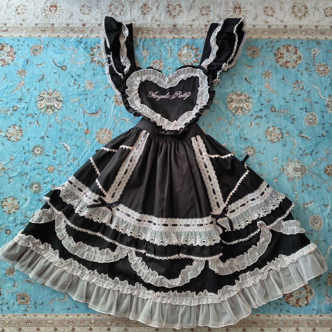 ♚*様 Angelic Pretty Heart 胸あて付スカート