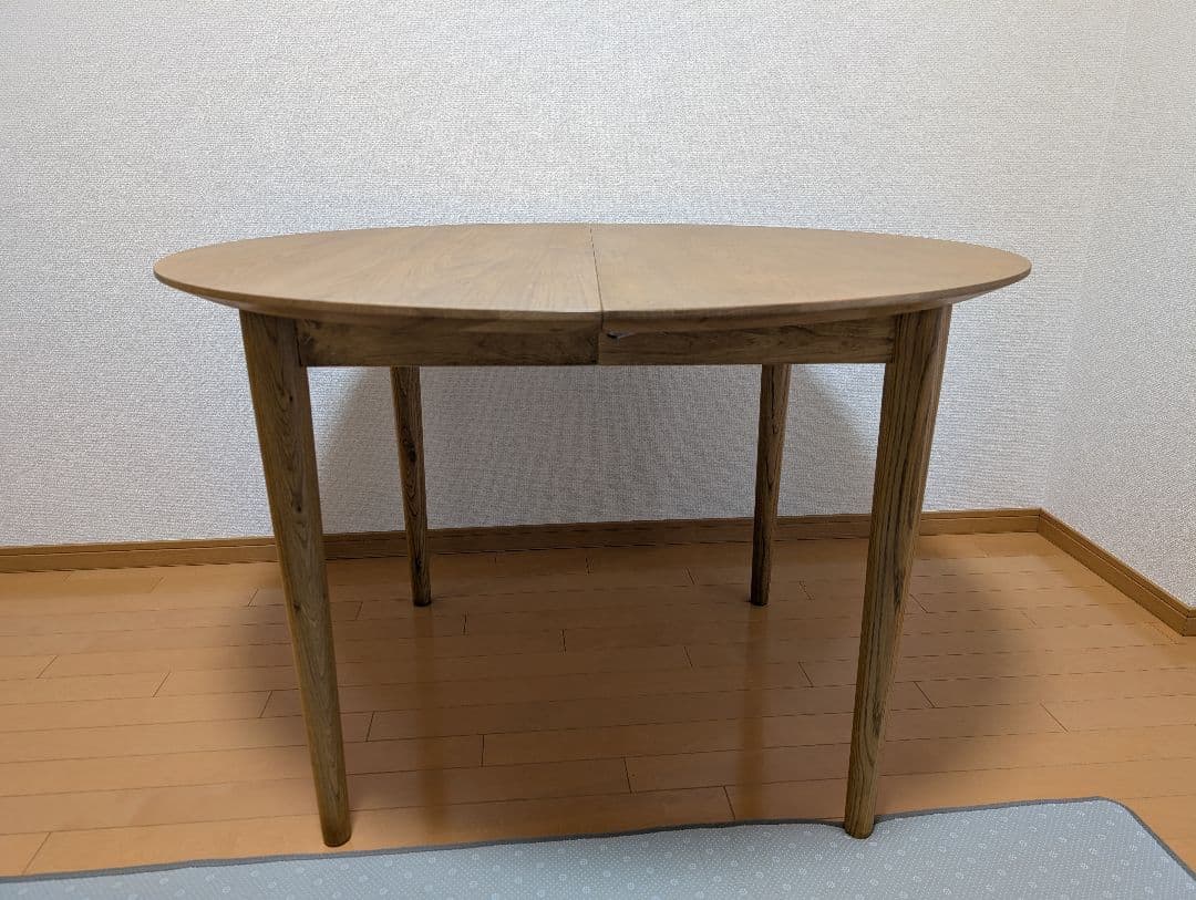 mobler オーク材伸長式ダイニングテーブル 110cm 170cm